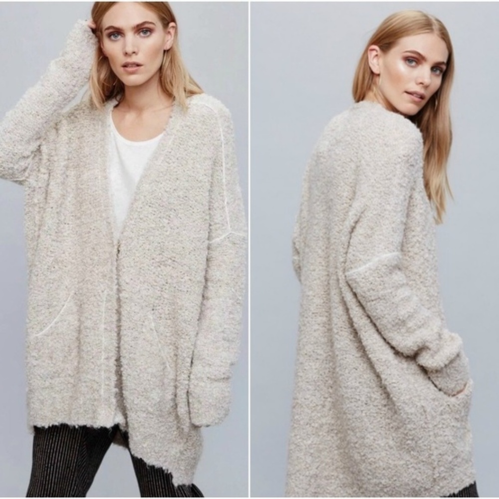 Free People Boucle Slouch Cardigan